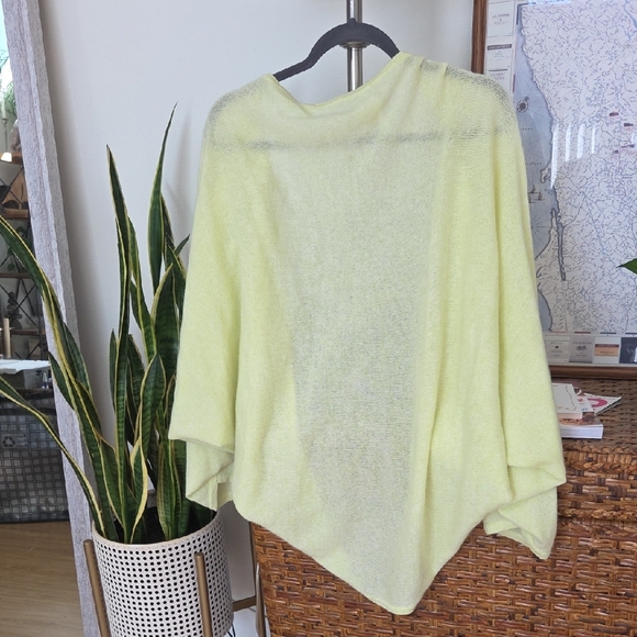 Pure Collection Light Yellow Open-Front Draped Cardigan - Picture 3 of 3